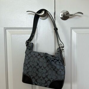 Coach signature small duffle blue canvas